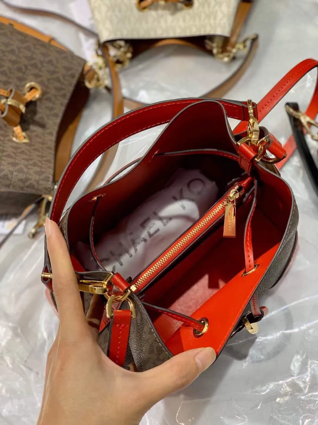 All Categories Official Website "Brand Women's Bags" Women's Bags 💙 MK 2023 New MK Bucket Bag